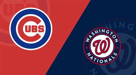 Washington Nationals and Chicago Cubs meet in game 2 of series